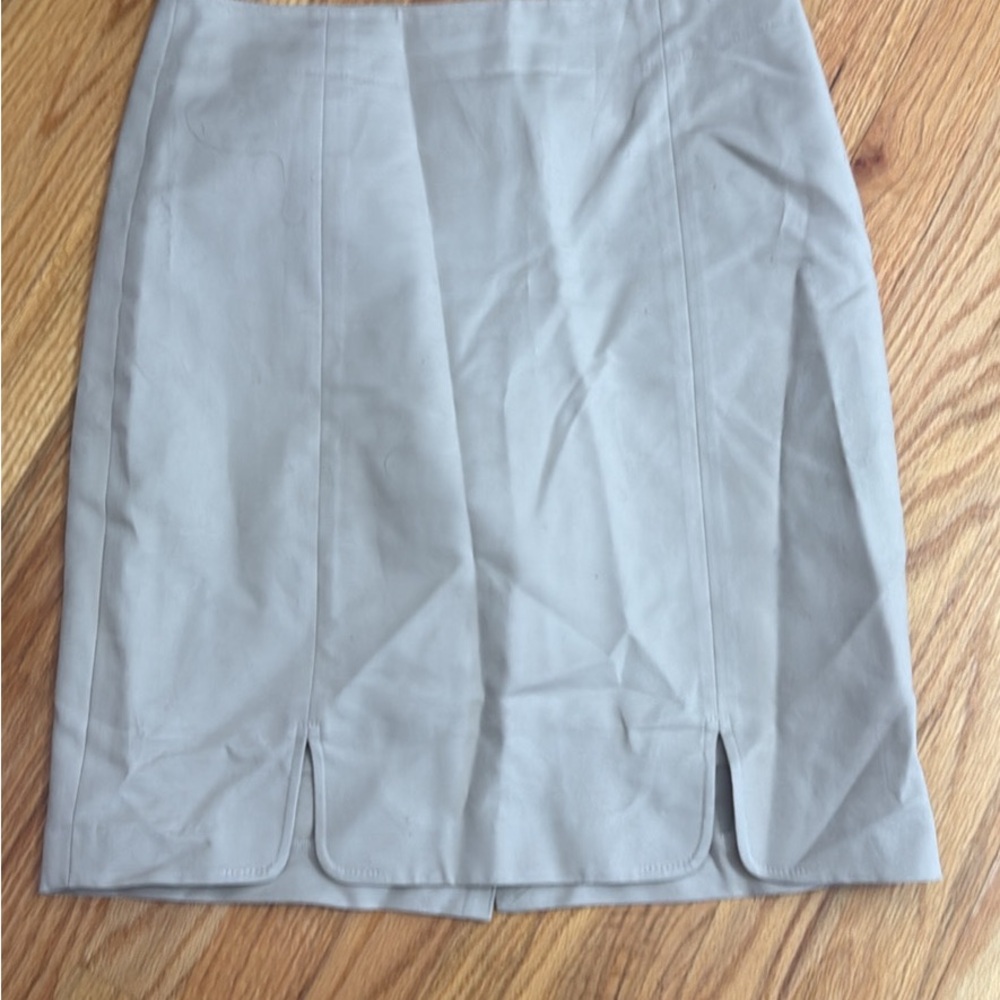 The Limited Light Gray Pencil Skirt